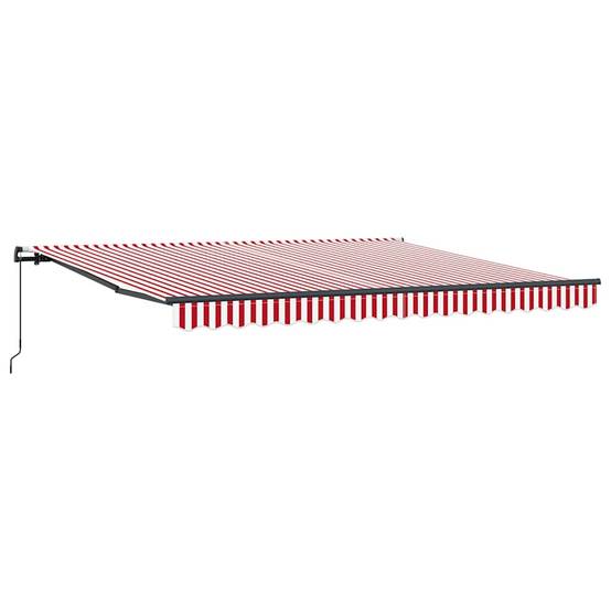 Vidaxl - Auvent rétractable Rouge et Blanc 400 × 350 cm vidaXL 3330755 - Image 2