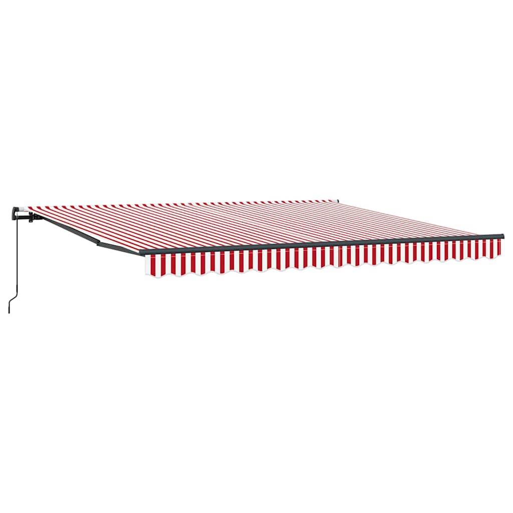 Vidaxl - Auvent rétractable Rouge et Blanc 400 × 350 cm vidaXL 3330755 - Image 2