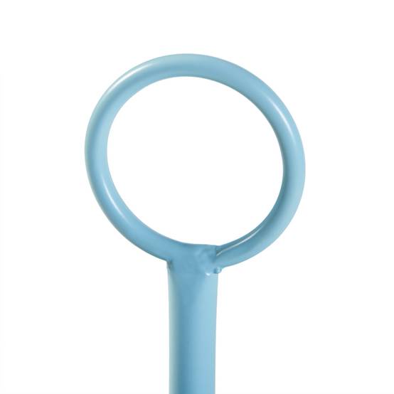 Porte-plantes style intemportel support 77 x 26 cm 2 cache-pots bleu clair - Image 3