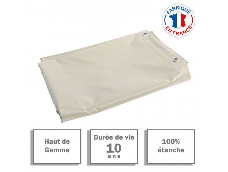 Bâche PVC Pergola 680 Gr/M² TECPLAST Ivoire 2.5 x 3.5 m - PR1438 - Image 1