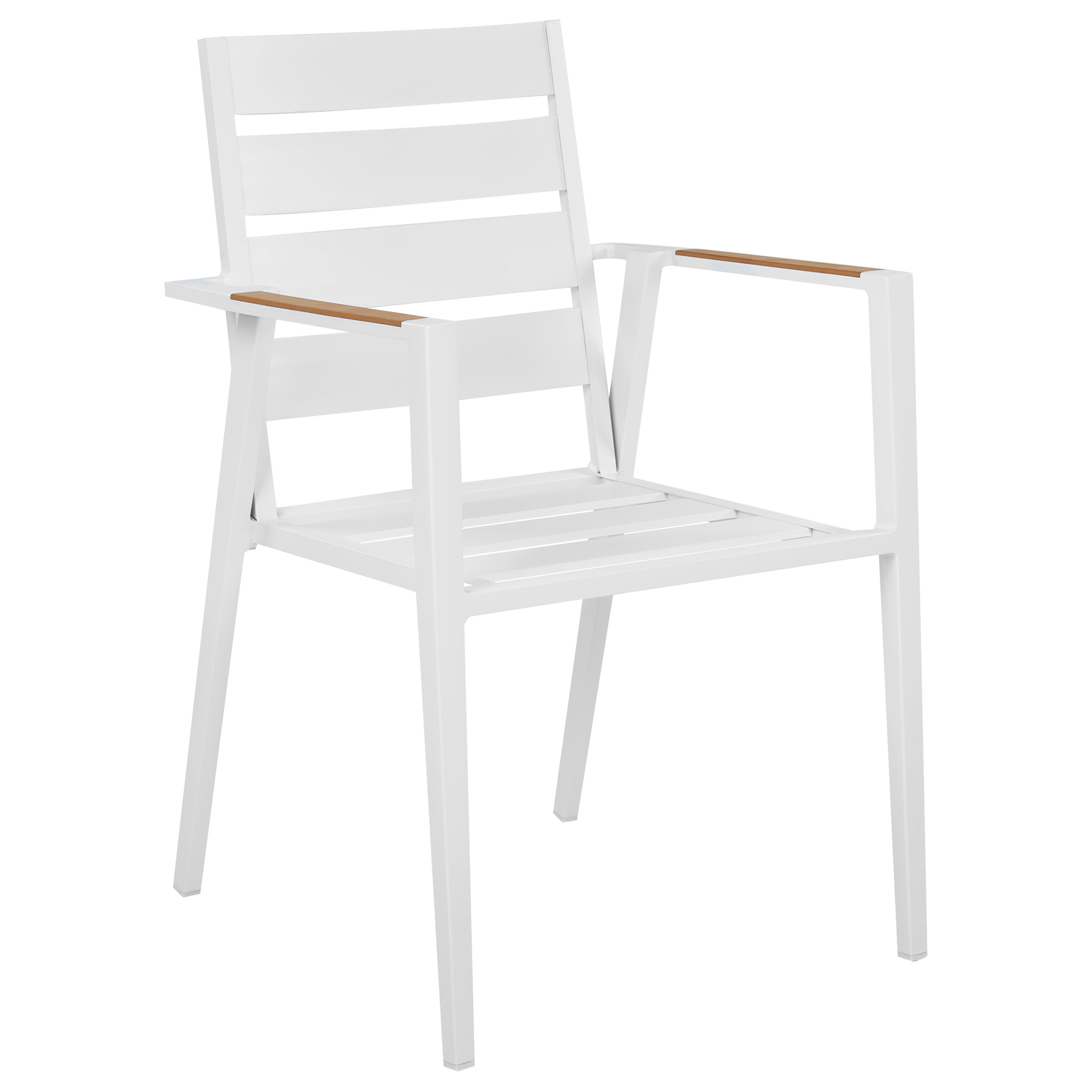 Beliani - Salle à Manger de Jardin Blanc en Aluminium Table Ronde avec 4 Chaises et Coussins Pour Repas Convivial en Extérieur - Image 7