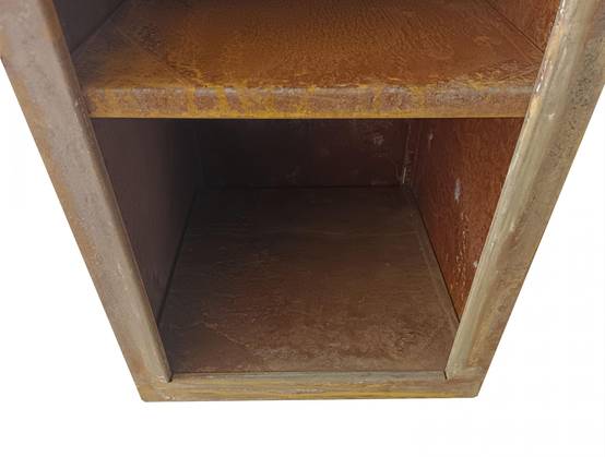 Purline - Barbecue Braséro charbon acier corten cuivré avec bras latéraux EFP57CO – Purline - Image 4