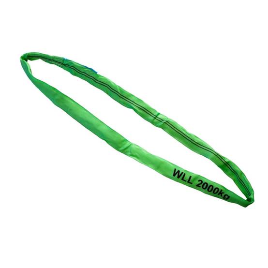 Sangle élingue ronde sans fin 2m - 2000kg - 2T Verte - Image 1