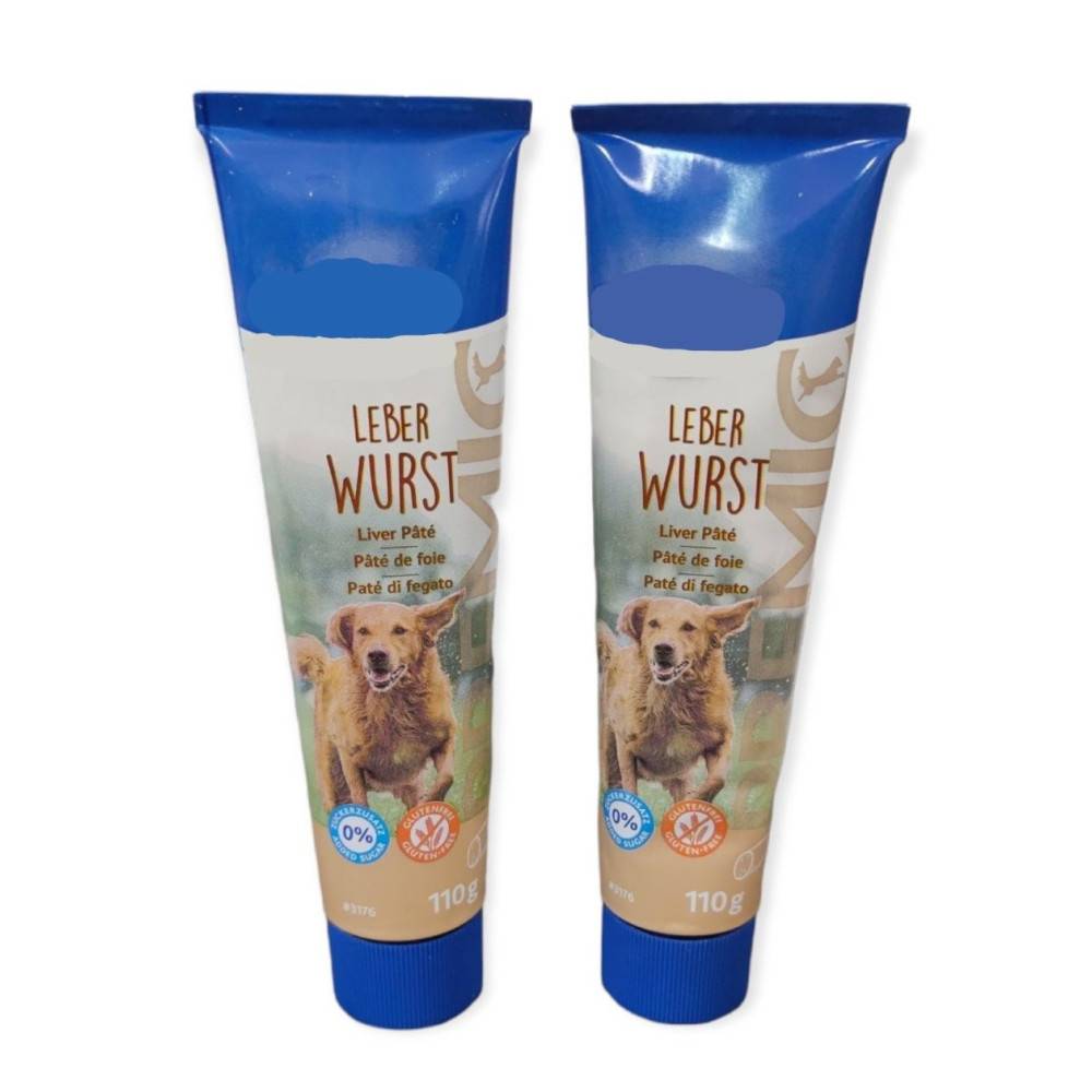 deux tubes pâtés de foie 2 x 110g, friandise chien PREMIO - Image 1