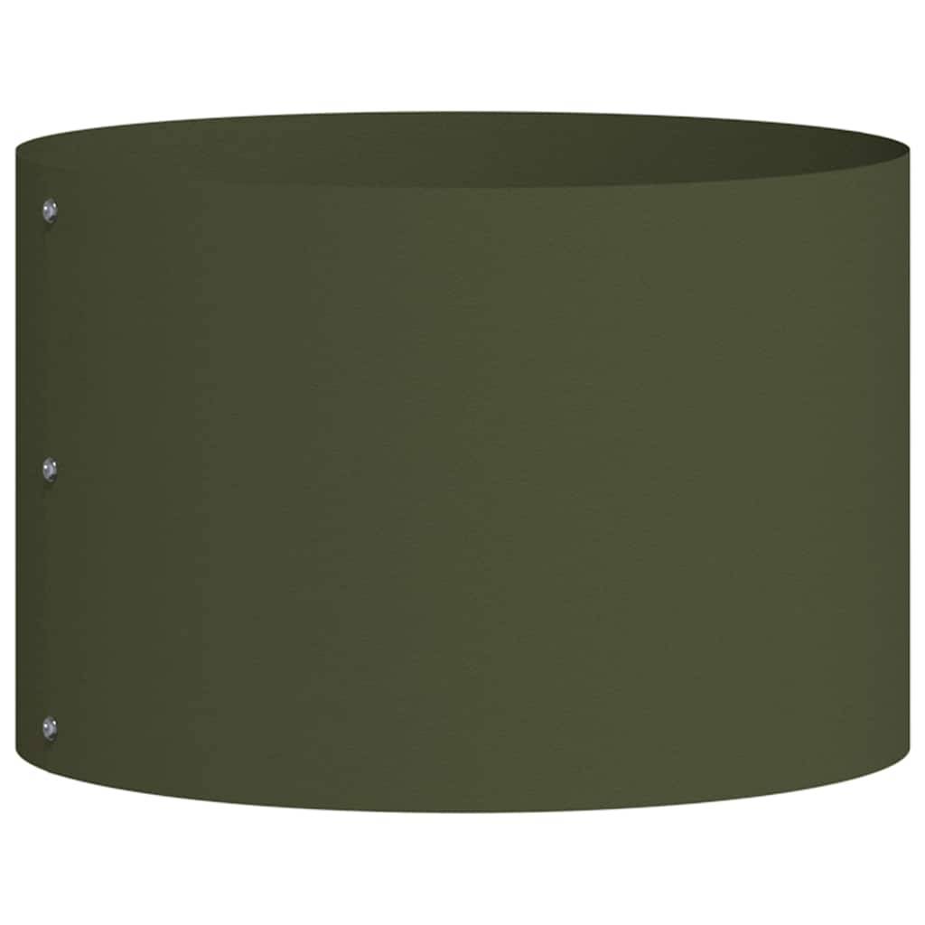 Maison Chic - Cache-pot, Pot De Fleurs Vert olive 30 x 30 x 20 cm Acier g429 - Image 1
