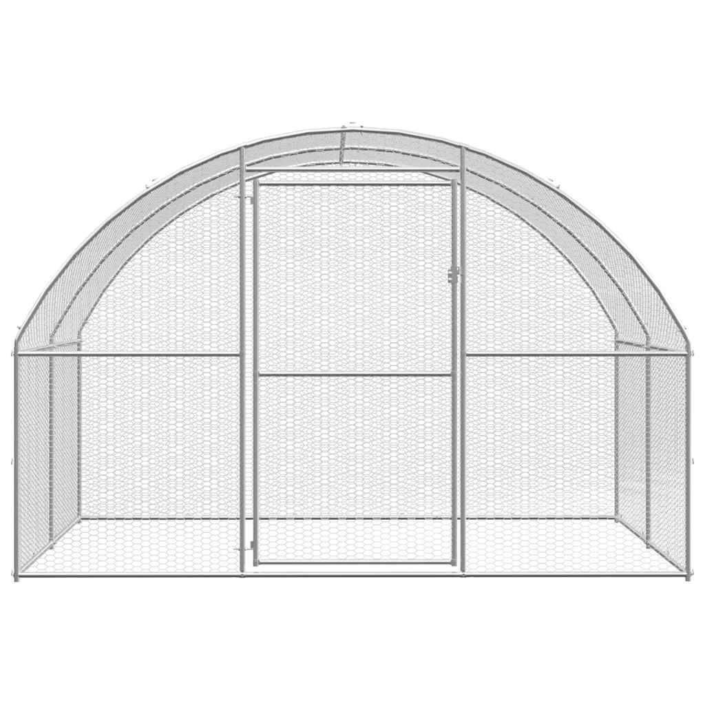 Vidaxl - Poulailler d'extérieur 3x16x2 m Acier galvanisé vidaXL 3095478 - Image 8