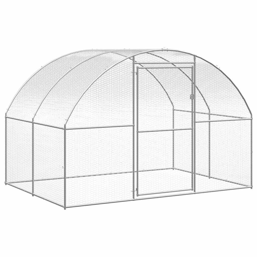 Vidaxl - Poulailler d'extérieur 3x16x2 m Acier galvanisé vidaXL 3095478 - Image 7