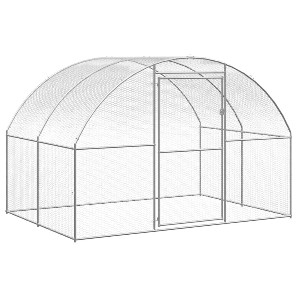 Vidaxl - Poulailler d'extérieur 3x16x2 m Acier galvanisé vidaXL 3095478 - Image 9