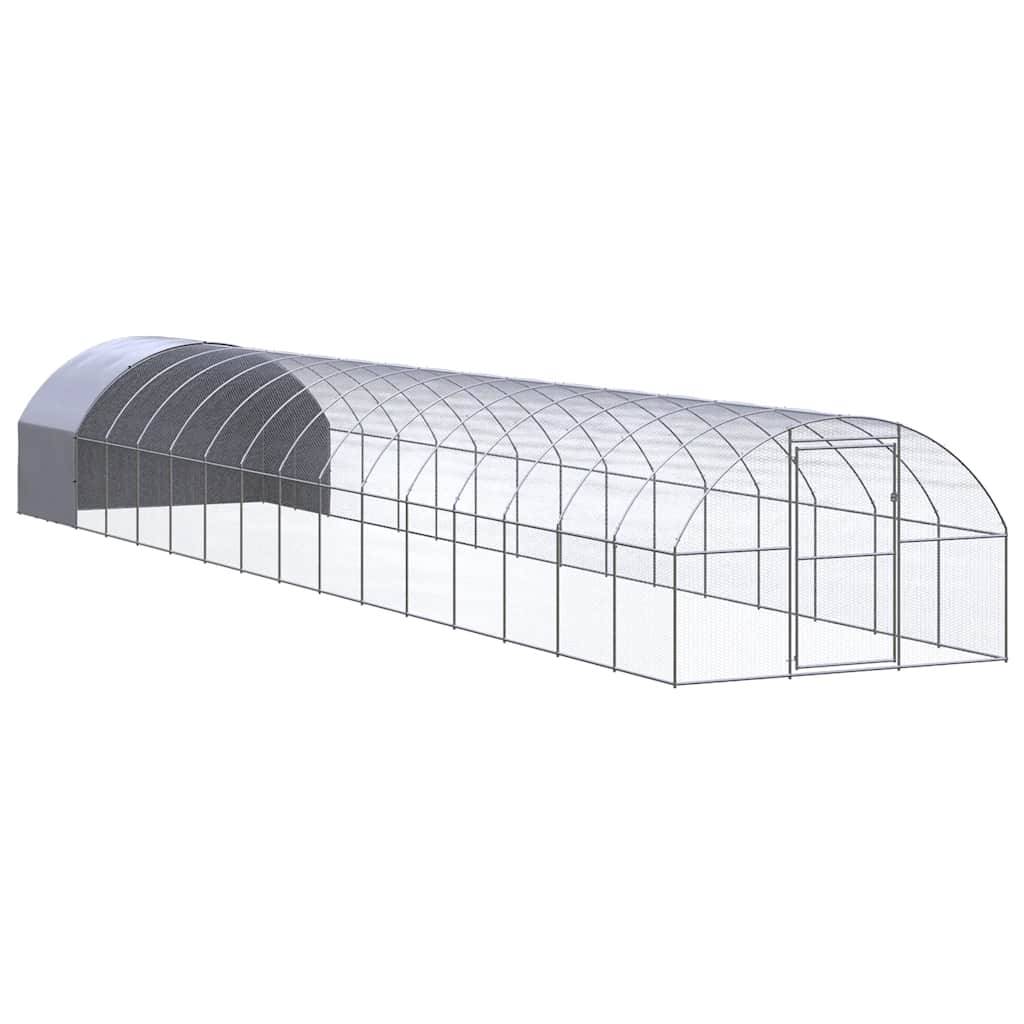 Vidaxl - Poulailler d'extérieur 3x16x2 m Acier galvanisé vidaXL 3095478 - Image 1