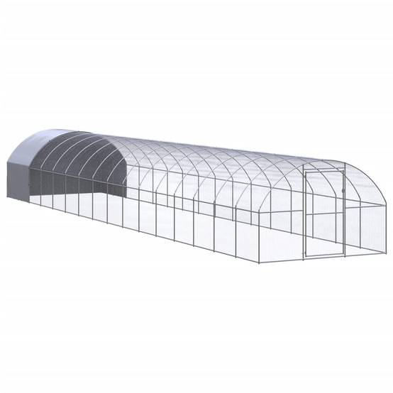 Vidaxl - Poulailler d'extérieur 3x16x2 m Acier galvanisé vidaXL 3095478 - Image 1