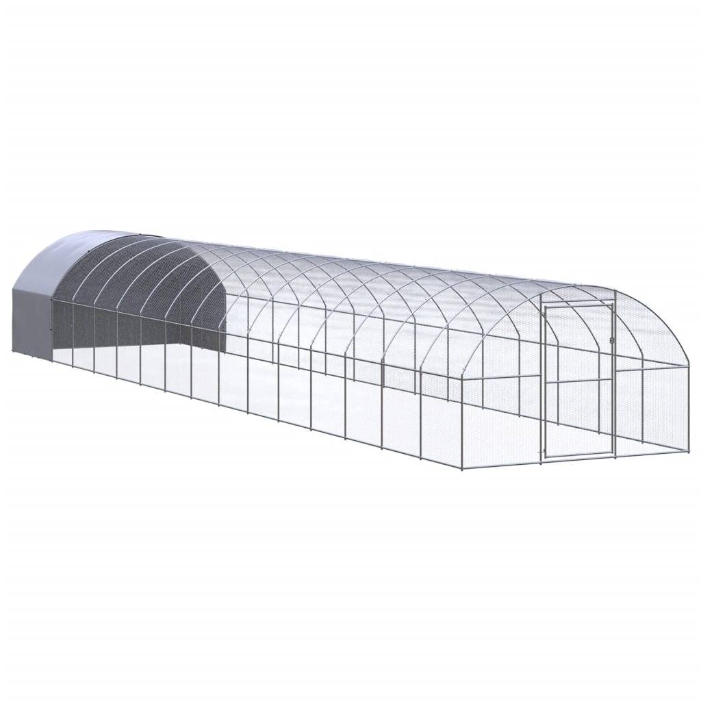 Vidaxl - Poulailler d'extérieur 3x16x2 m Acier galvanisé vidaXL 3095478 - Image 1