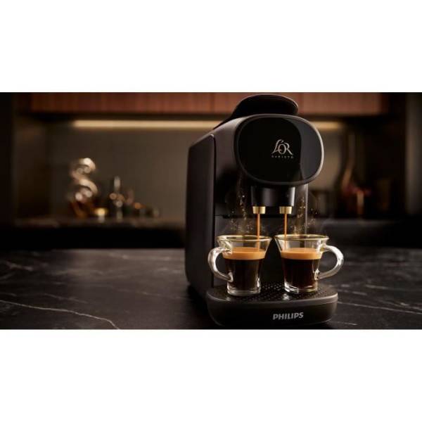Philips - Machine a Cafe  a capsules doubles - PHILIPS - L'Or Barista Sublime - LM9012/65 - Noir + 50 capsules incluses - Image 6