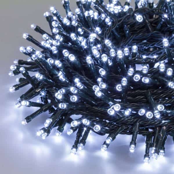 Guirlande Boa lumineuse D6cm 10M 500 LED blanc froid extensible câble vert IP44 31V SMART Connect  Lotti - Image 3