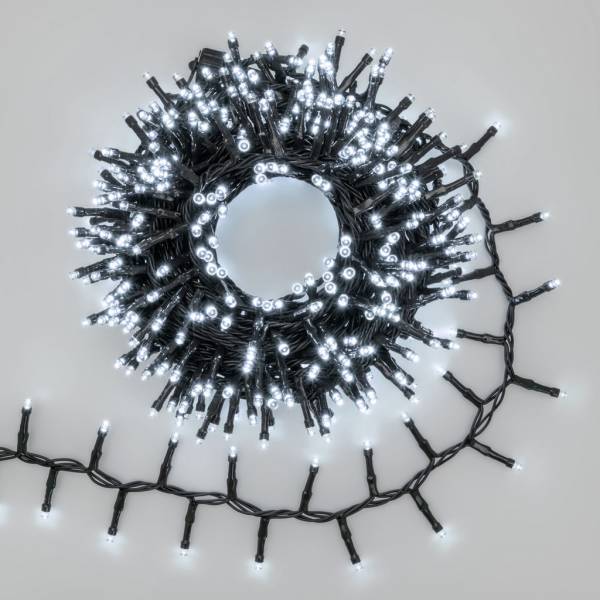 Guirlande Boa lumineuse D6cm 10M 500 LED blanc froid extensible câble vert IP44 31V SMART Connect  Lotti - Image 1