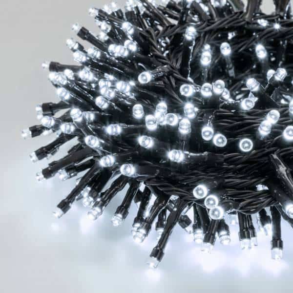 Guirlande Boa lumineuse D6cm 10M 500 LED blanc froid extensible câble vert IP44 31V SMART Connect  Lotti - Image 8