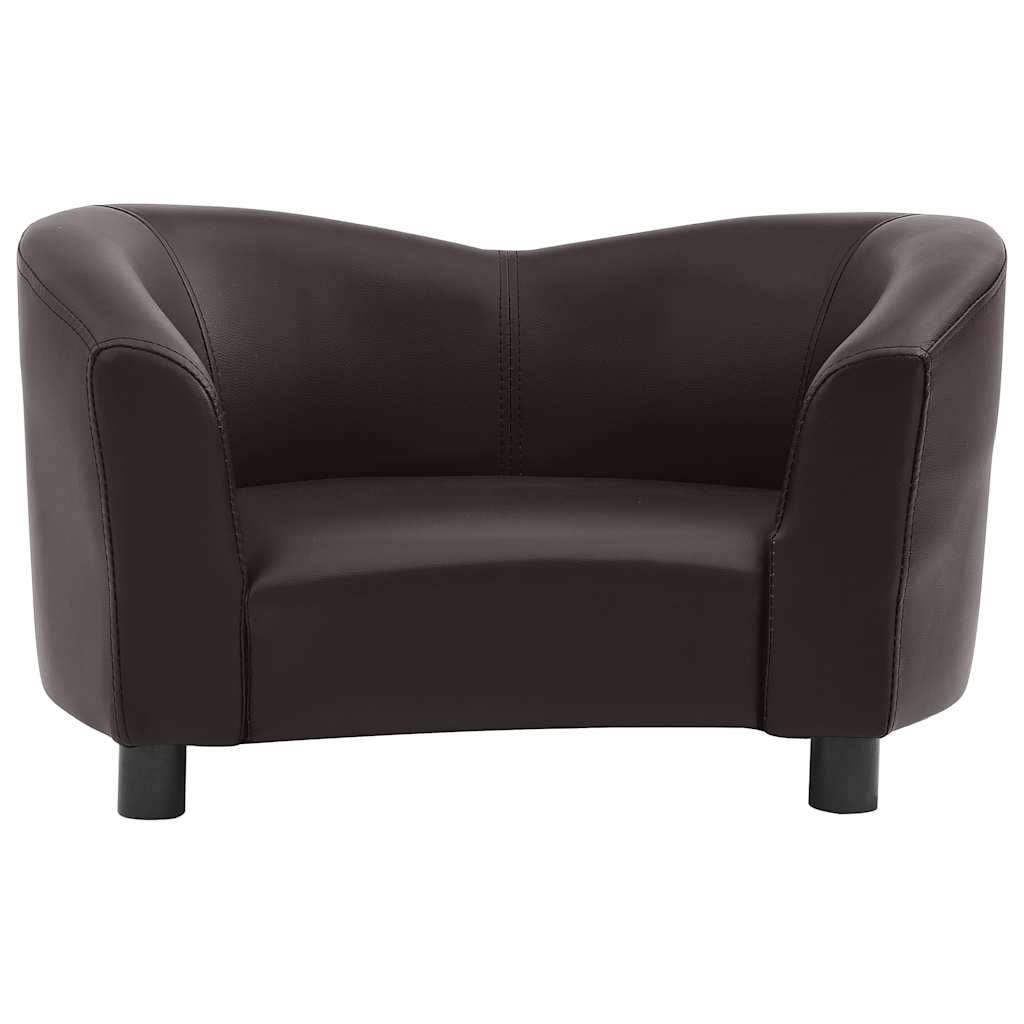 Vidaxl - Canapé pour chien Marron 67x41x39 cm Similicuir vidaXL 170947 - Image 7