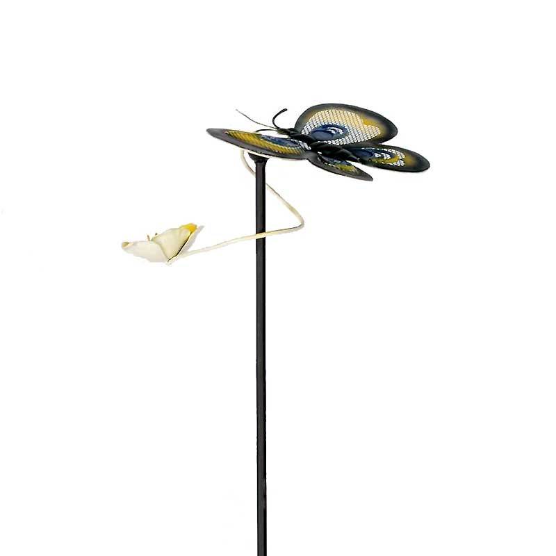La Grande Prairie - Tuteur papillon jaune 29x31x116cm - Image 2