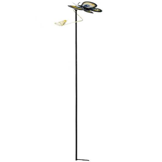 La Grande Prairie - Tuteur papillon jaune 29x31x116cm - Image 1