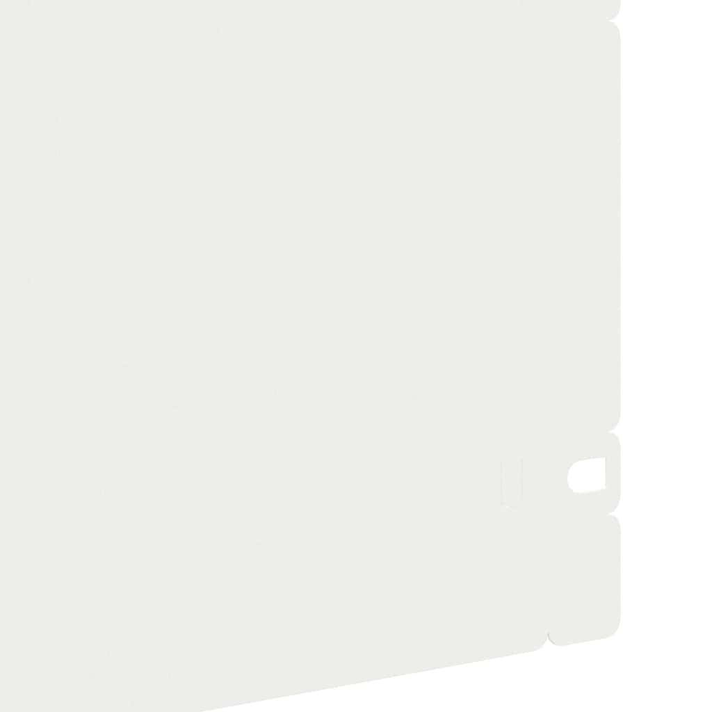 Bordure de jardin 10 pcs acier blanc pour plates-bandes aménagement moderne 103x22cm - ComfortXL Outdoor Living - Image 6