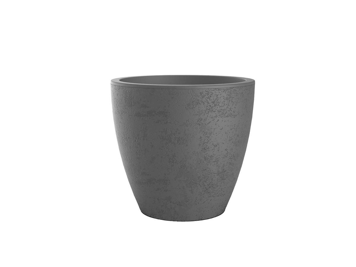 Eda - Pot de fleurs conique Basalt Up - Ø 38 x 35 cm - 27 L - Gris anthracite - Eda - Image 1