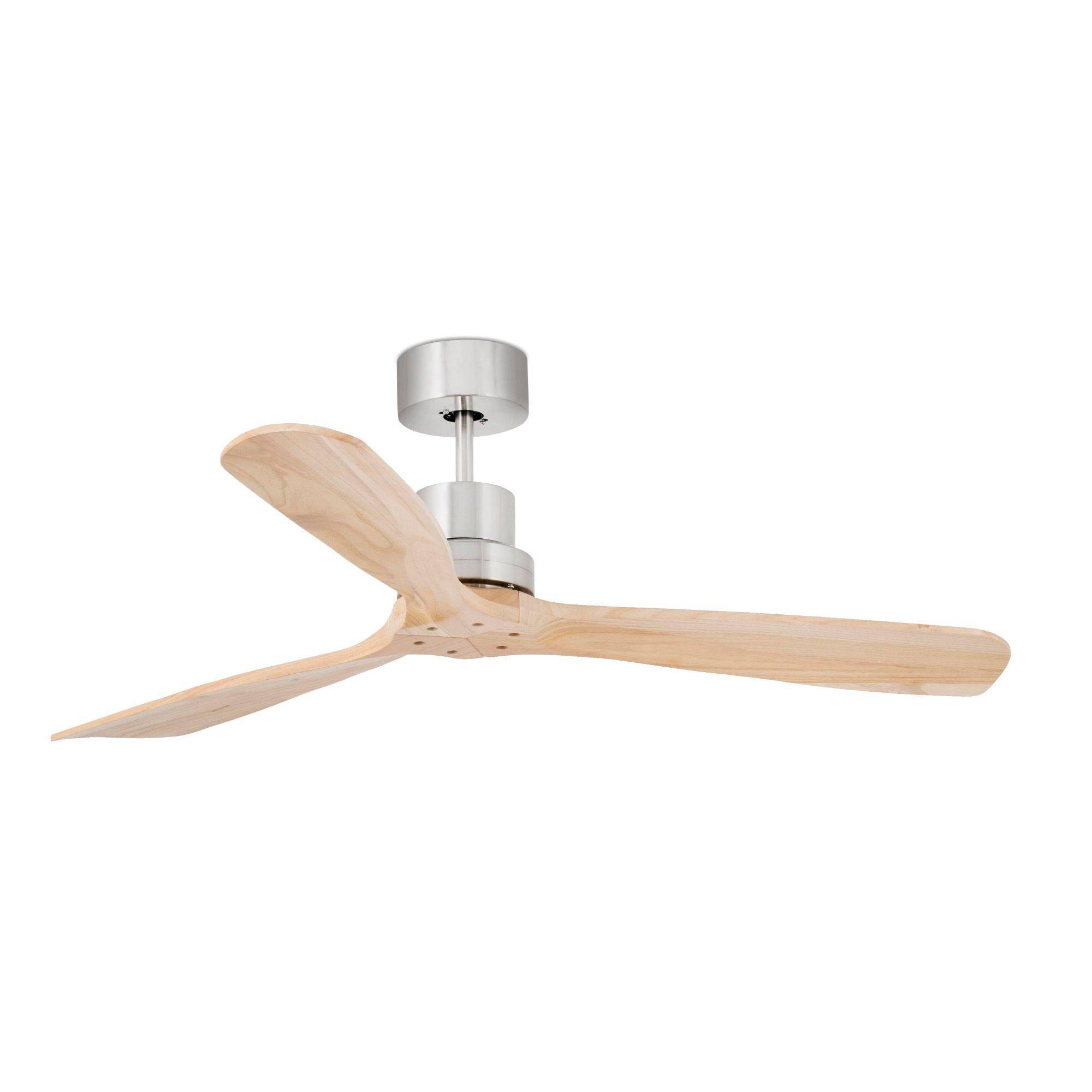 Ventilateur plafond Ø1320 mm nickel mat acier pales pin moteur DC - Image 2