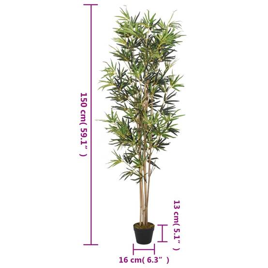 Bambou artificiel bambou vert 150 cm, poids:3.5kg - PANGIVO - Image 4