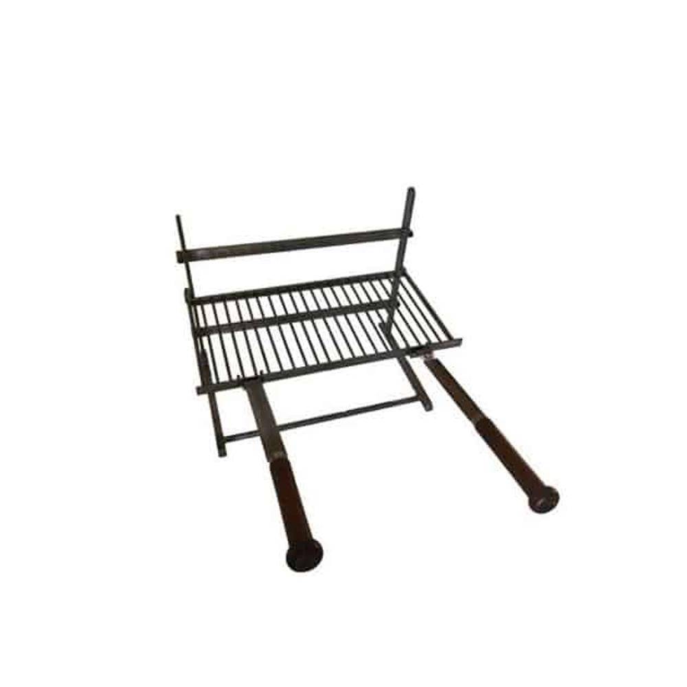Ensemble grille barbecue de cheminée Forge de Rodez 3 étages 50 cm - Image 1