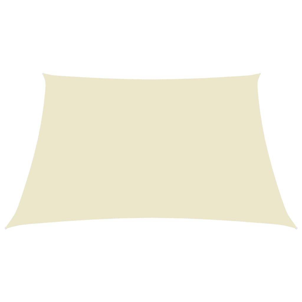 Helloshop26 - Voile toile d'ombrage parasol tissu oxford rectangulaire 2 x 3,5 m crème - Image 2