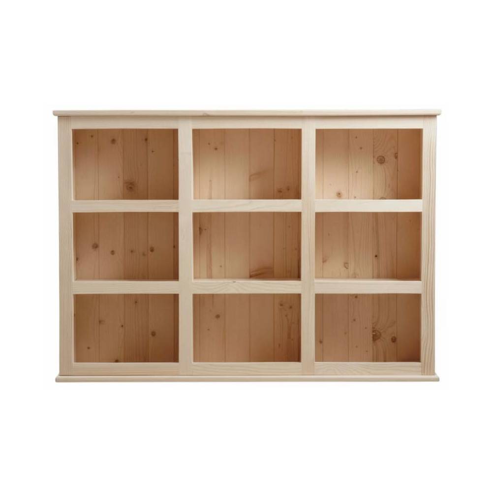 Aubry Gaspard - Bibliothèque en bois brut 9 cases - Image 4