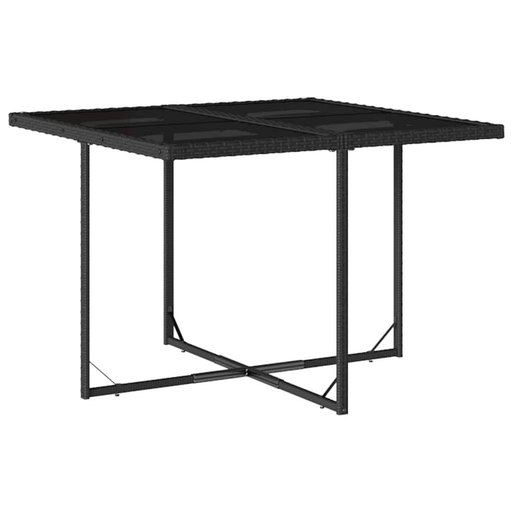 Ensemble à manger de jardin coussins 5 pcs | Mobilier d'extérieur Noir Résine tressée Maison Chic - Image 4