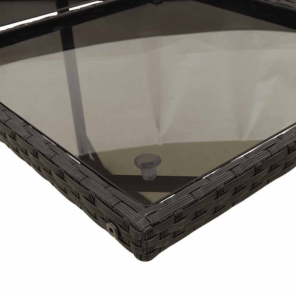 Ensemble à manger de jardin coussins 5 pcs | Mobilier d'extérieur Noir Résine tressée Maison Chic - Image 5