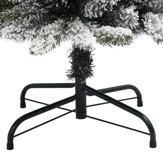 Sapin de Noël, Arbre de Noël artificiel mince avec neige floquée 180 cm PVC/PE u2580q - Image 6