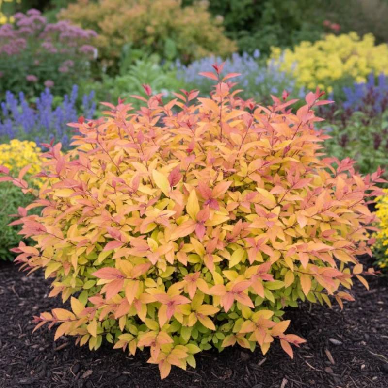Spirée du Japon Firelight, Spiraea à fleurs Rose - feuillage Caduc - Godet - 5/20 cm-  hauteur à maturité De 0,50 m à 1,00 m - Image 4