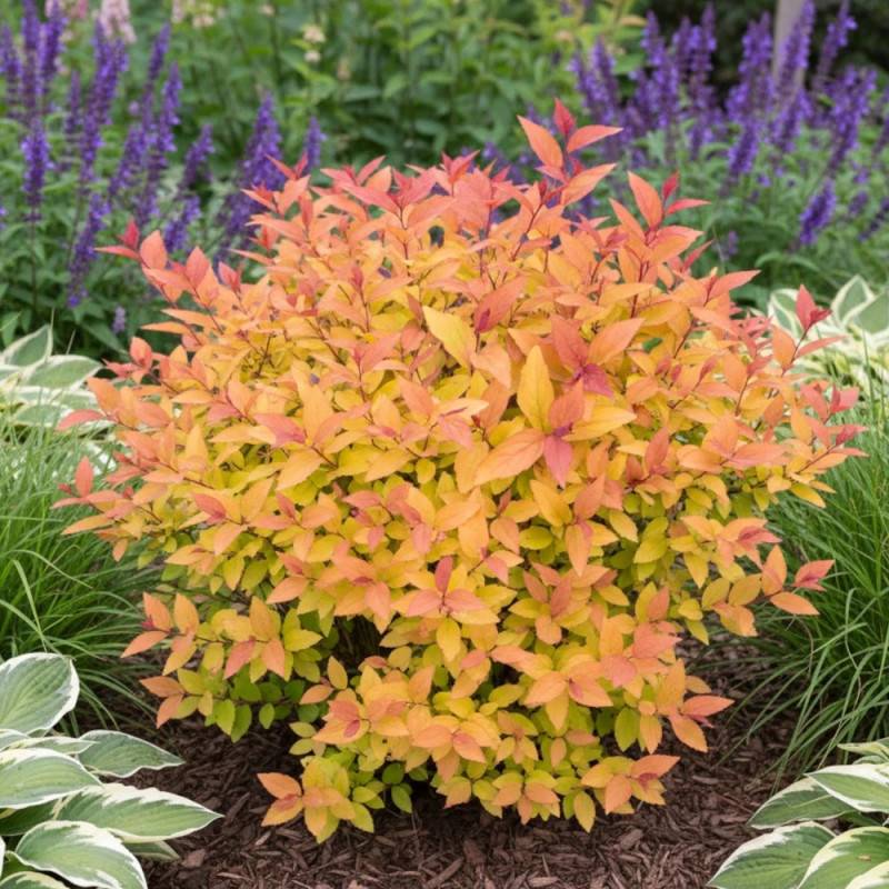 Spirée du Japon Firelight, Spiraea à fleurs Rose - feuillage Caduc - Godet - 5/20 cm-  hauteur à maturité De 0,50 m à 1,00 m - Image 3