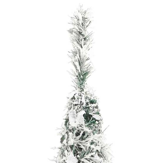 Sapin de Noël | Arbre de Noël artificiel escamotable avec neige floquée 150 LED Maison Chic - Image 7