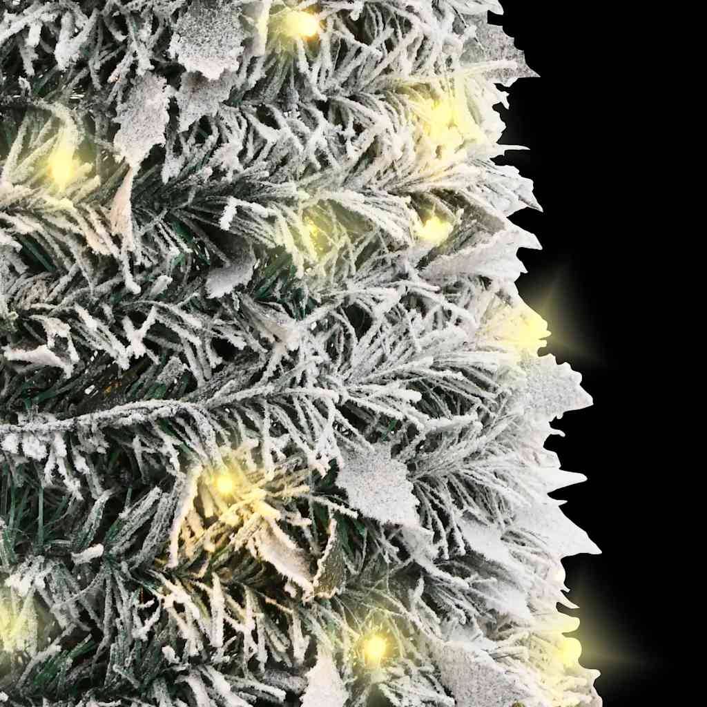 Sapin de Noël | Arbre de Noël artificiel escamotable avec neige floquée 150 LED Maison Chic - Image 4