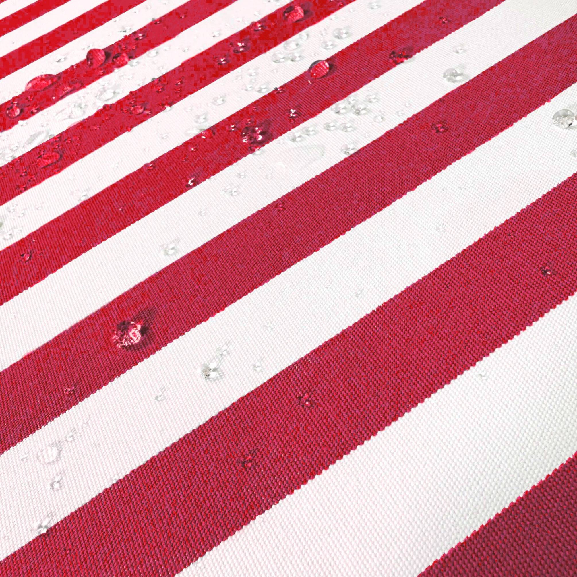 Coussins pour salon de jardin déhoussable 100x50cm Rayure rouge - Déco arts - Image 4