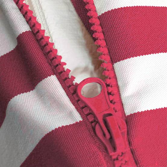 Coussins pour salon de jardin déhoussable 100x50cm Rayure rouge - Déco arts - Image 6