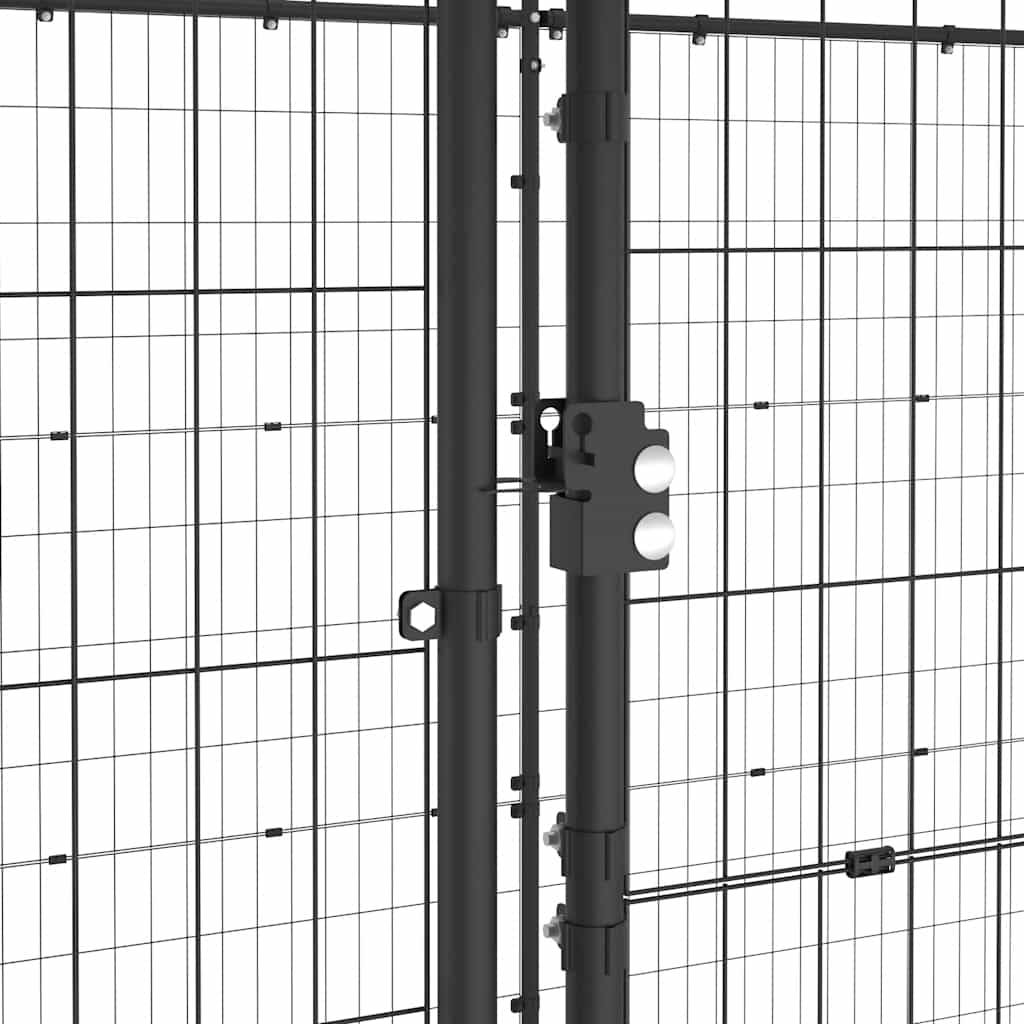 Vidaxl - Chenil d'extérieur pour chiens Acier 21,78 m² vidaXL 3082301 - Image 4