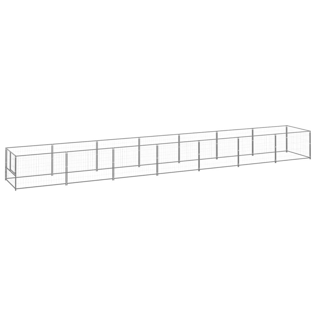 Vidaxl - Chenil Argenté 7 m² Acier vidaXL 3082105 - Image 2