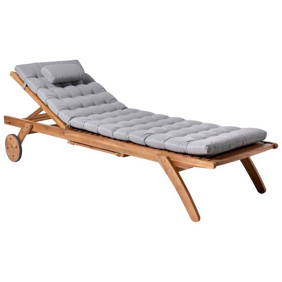 Coussin d'assise d'extérieur Polyester Gris clair CESANA PREMIUM - Beliani - Image 3