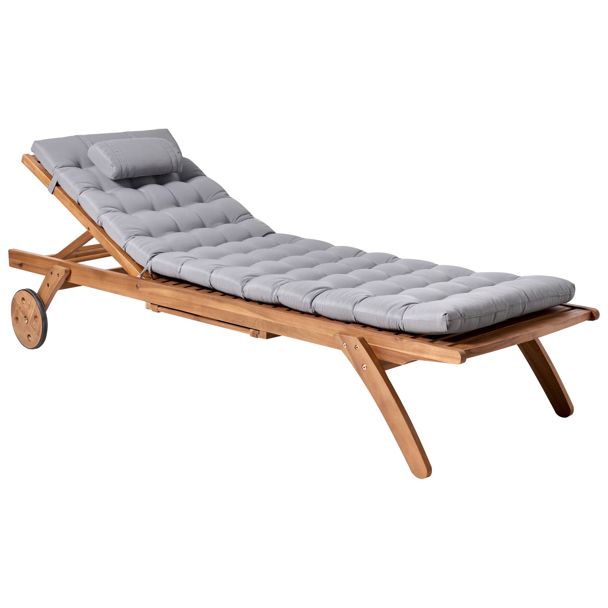 Coussin d'assise d'extérieur Polyester Gris clair CESANA PREMIUM - Beliani - Image 3