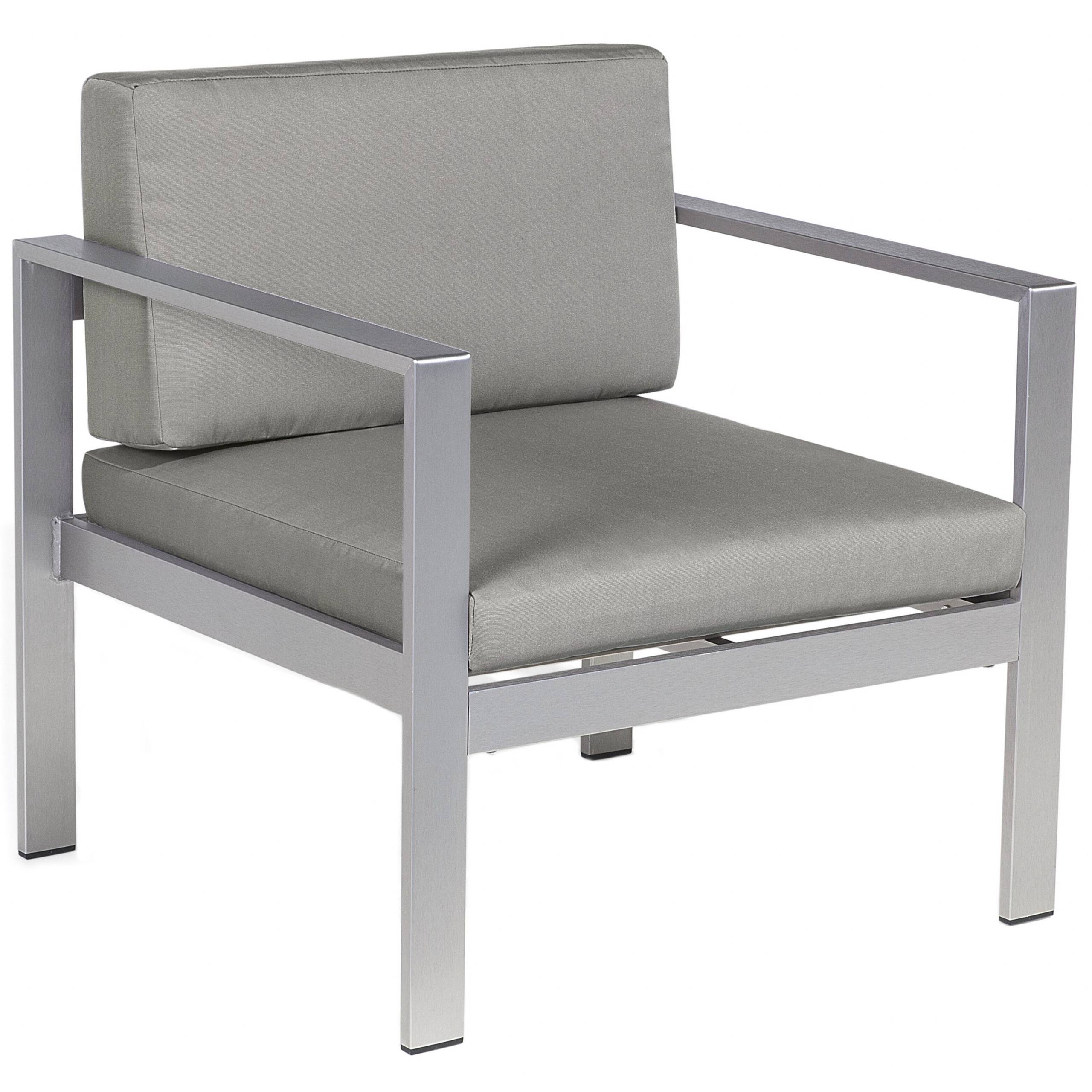 Beliani - Fauteuil Aluminium Gris foncé SALERNO - Beliani - Image 2