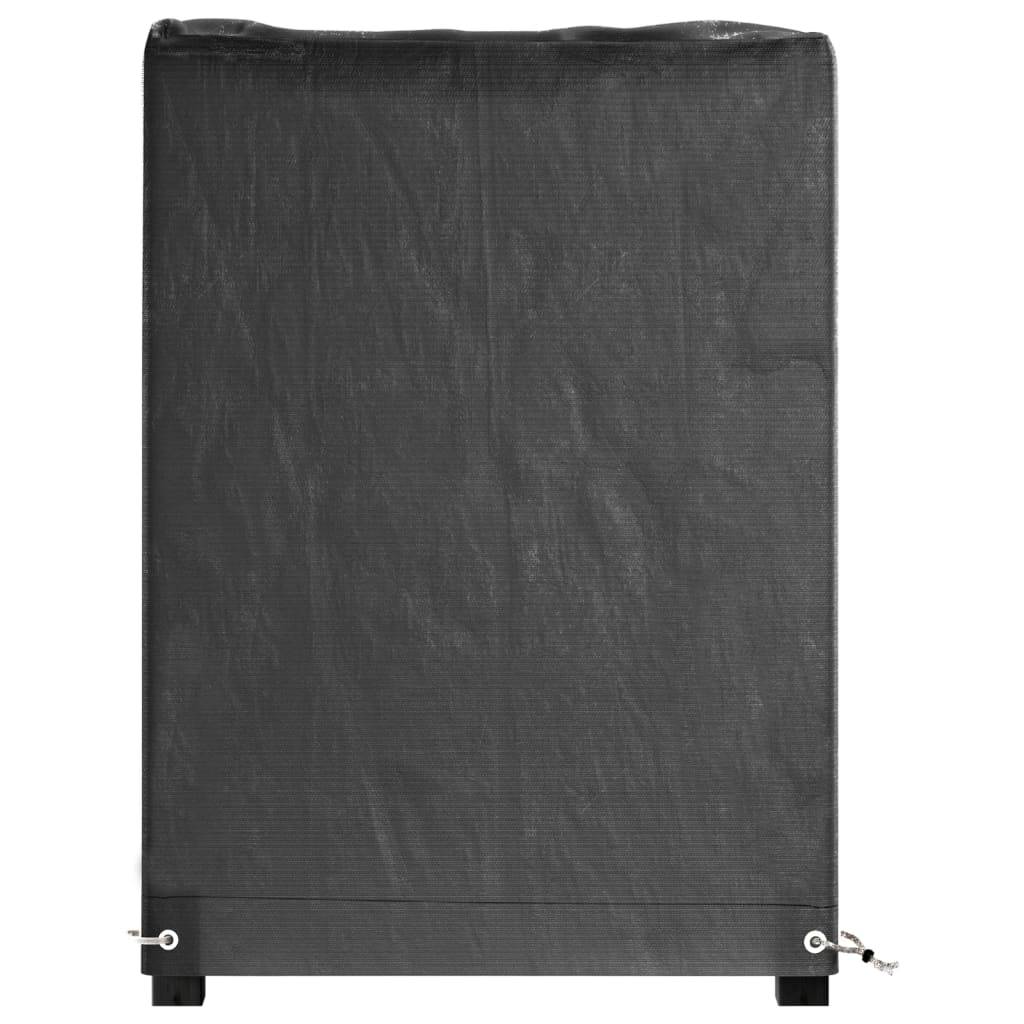2 pcs Housses salon de jardin - Housses de protection 8œillets 125x55x75cm rectangulaire - Image 5
