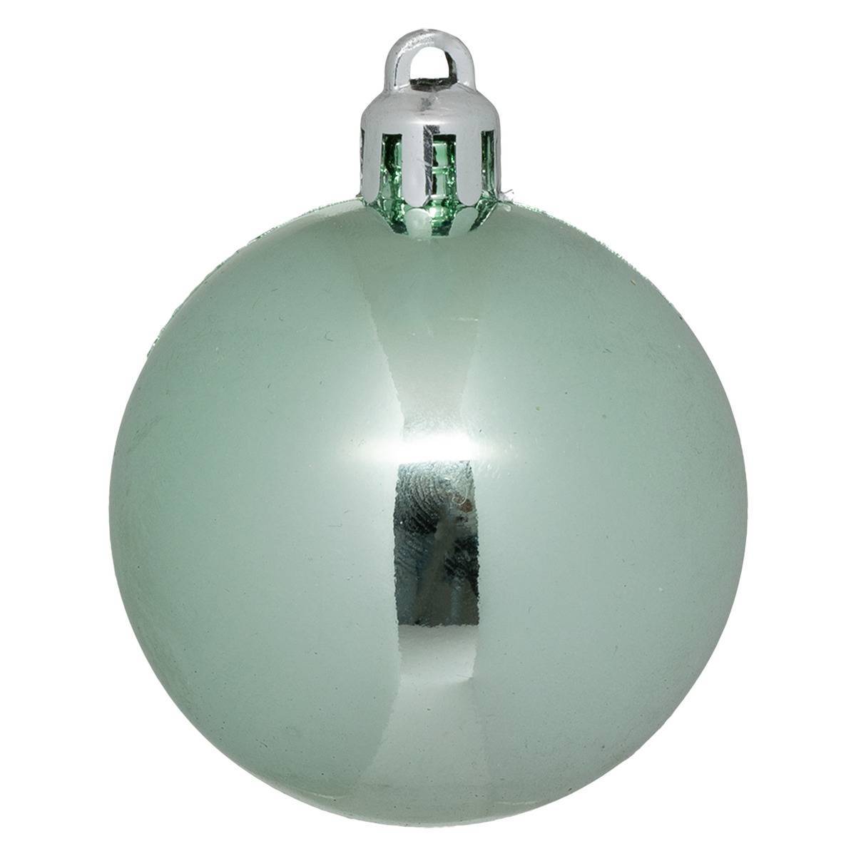 Fééric Lights & Christmas - Boule de Noël plastique 50mm x5 vert amande - Atmosphera Créateur d'intérieur - Image 4