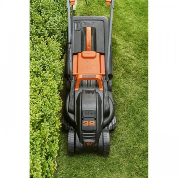 Black & Decker - Tondeuse a Gazon   électrique BLACK+DECKER BEMW351-QS - 1000W - 32cm de coupe - 3 hauteurs réglables - Image 4