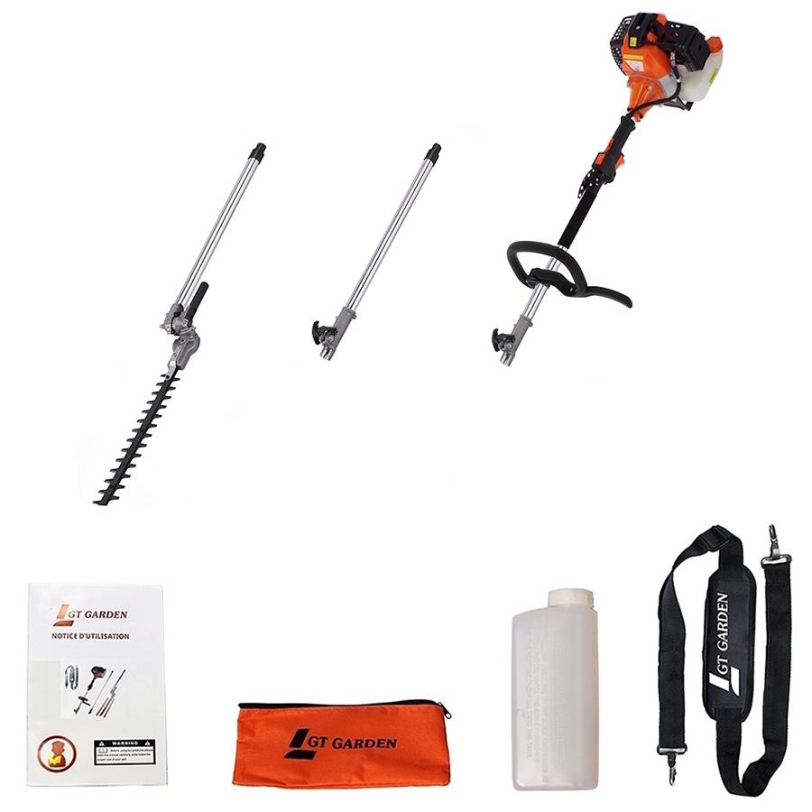 Gt Garden - Taille-haies thermique sur perche, 52 cm3, 3 CV, longueur 3.30 mètres - GT GARDEN - Image 6