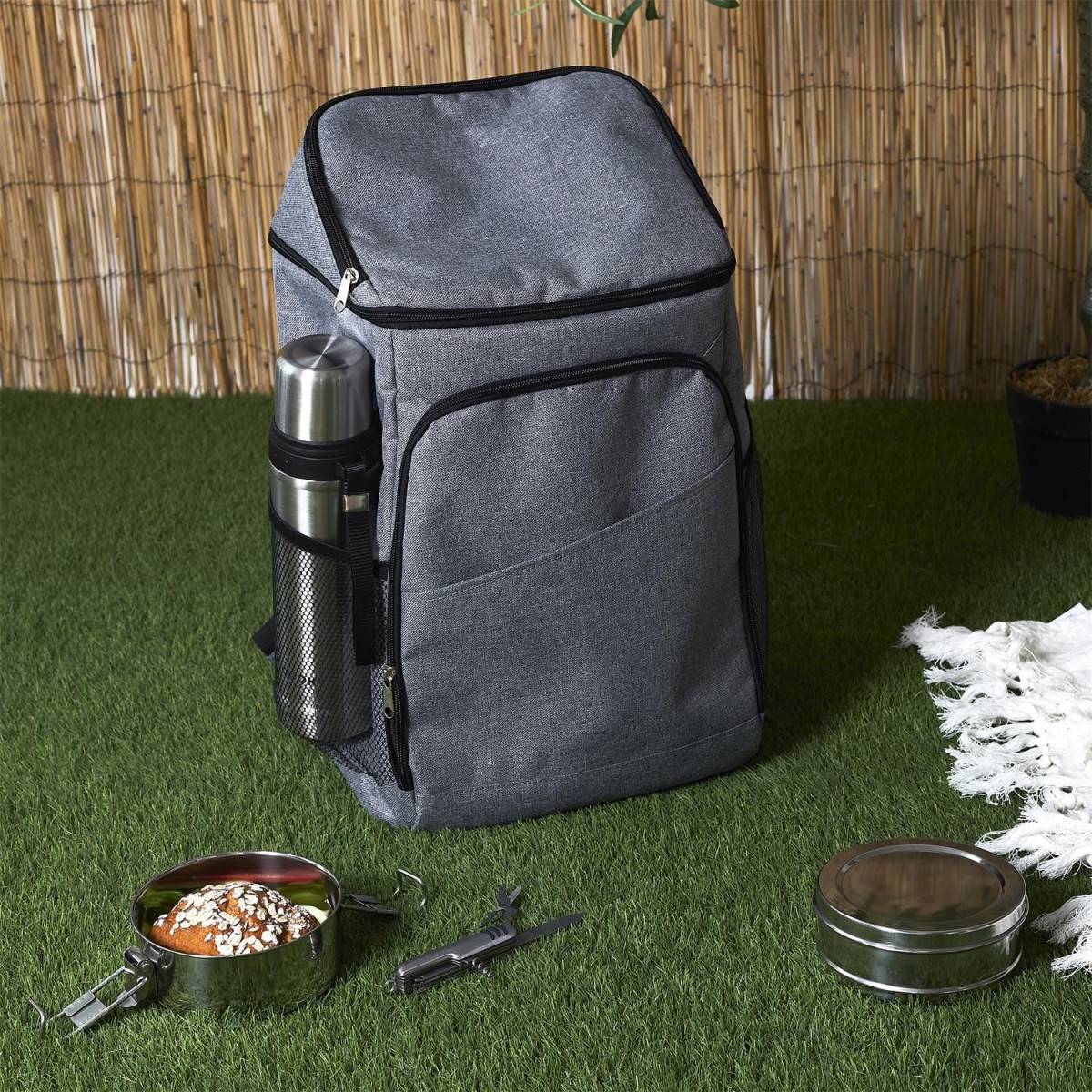 Cook Concept - Sac à Dos Fraîcheur "Multipoches" 26L Gris - Image 7