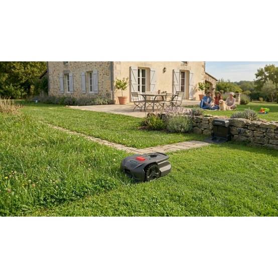 Robot Tondeuse Sans fil 500m2 Installation facile 3 lames Mulching Coupe Ø18cm 45% Retour à la base Autonome GOODYEAR - Image 3