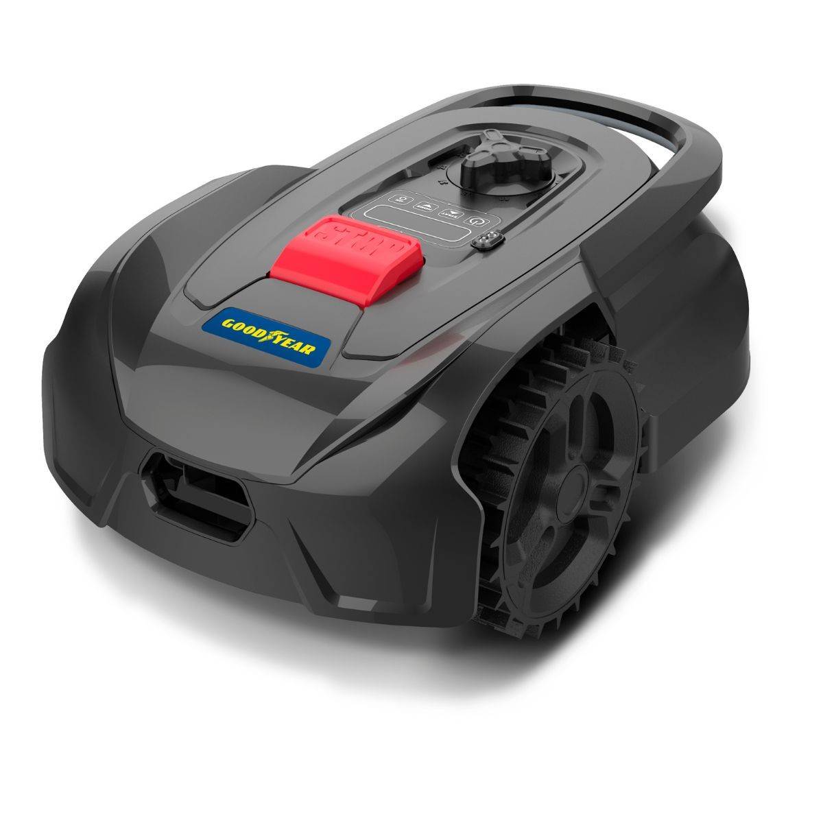 Robot Tondeuse Sans fil 500m2 Installation facile 3 lames Mulching Coupe Ø18cm 45% Retour à la base Autonome GOODYEAR - Image 1